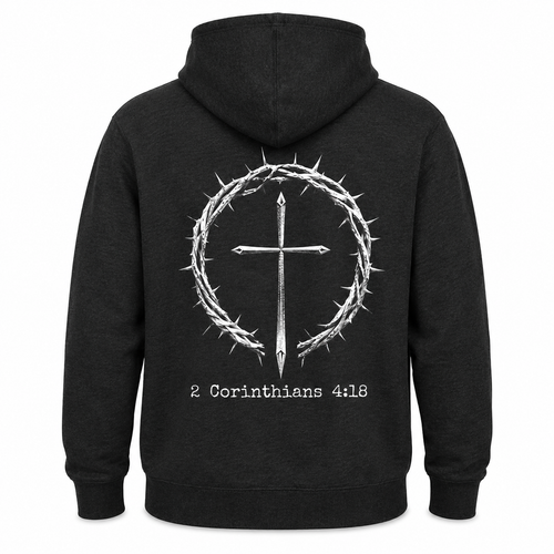 2 Corinthians 4:18- Christian Hoodie